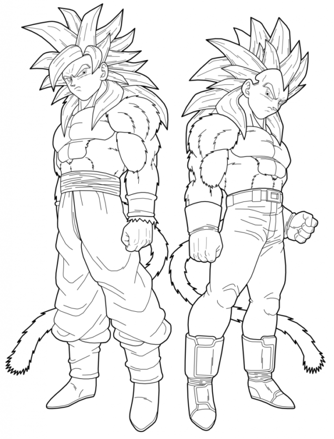 páginas para colorir anime dragon ball