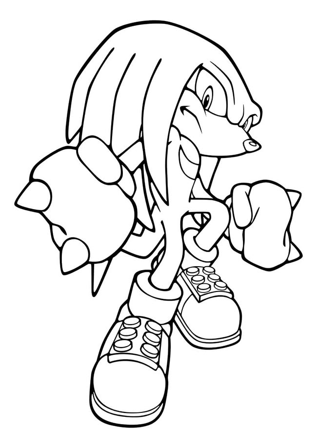 Knuckles para Colorir