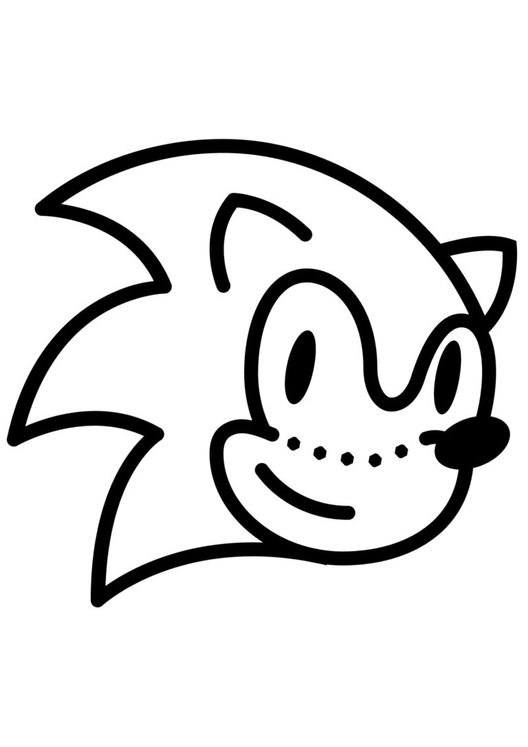 sonic para imprimir e pintar