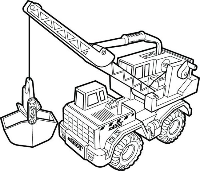 Desenhos para Colorir Guindaste