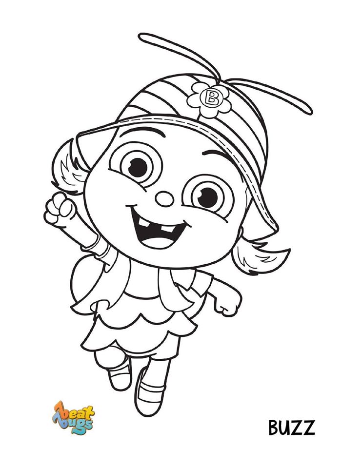 Beat Bugs para Colorir