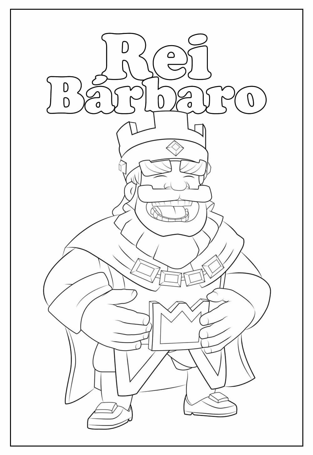 Desenhos de Clash Royale para Imprimir e Pintar