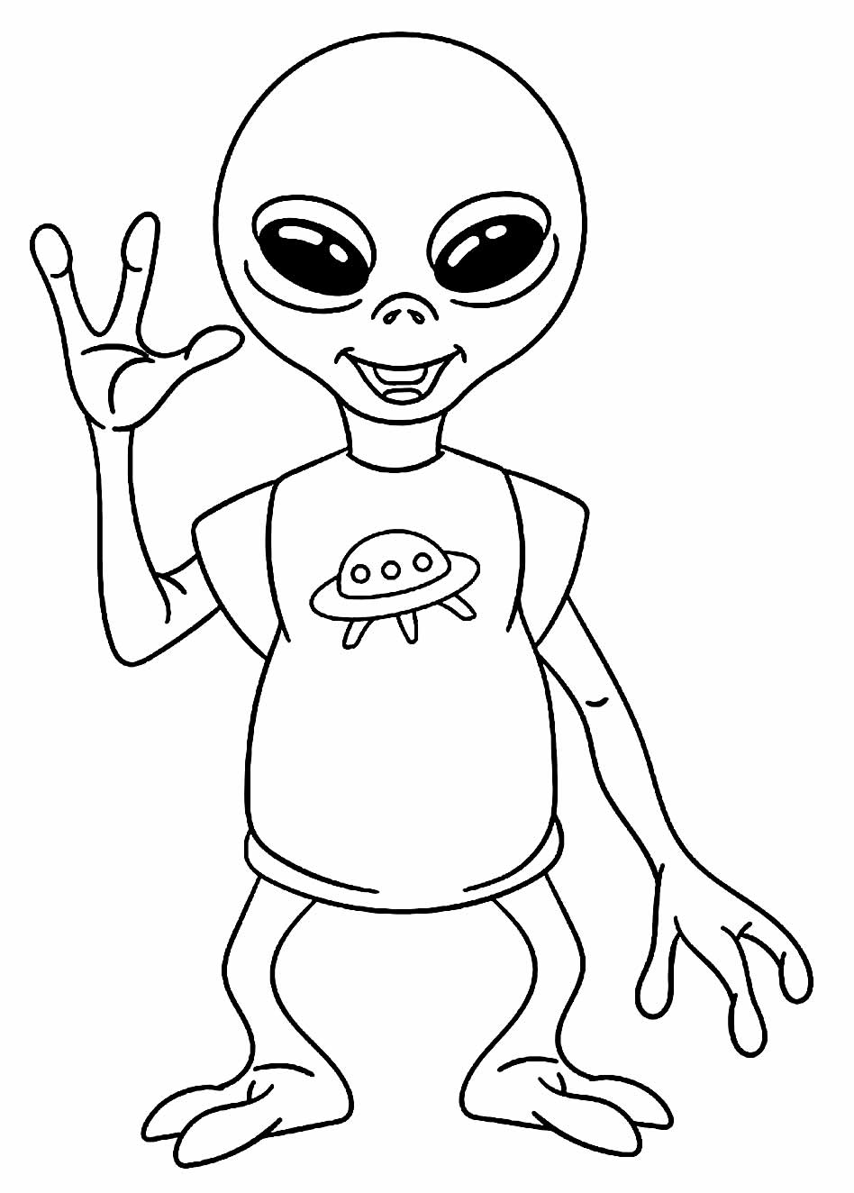 Alienígenas para Colorir