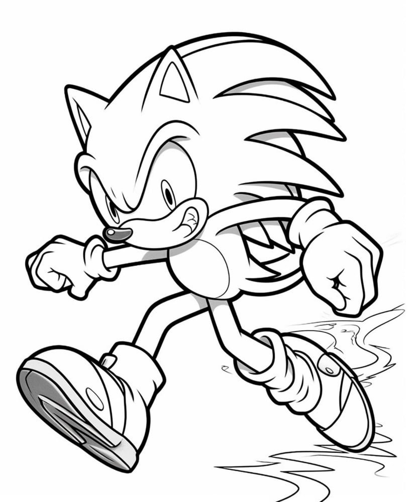 desenhos do sonic para pintar