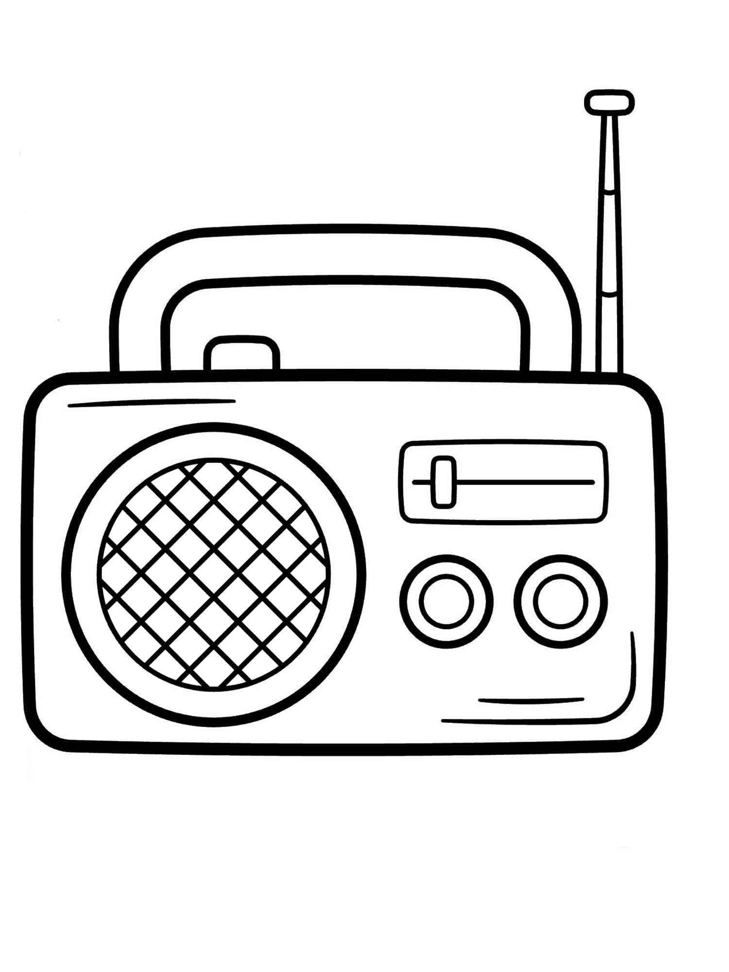 Rádio para Colorir