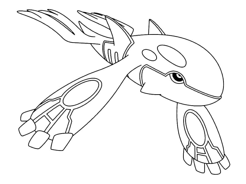 Kyogre para Colorir