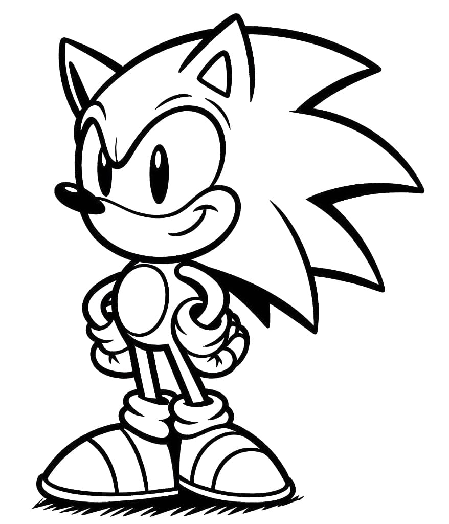 desenhos para colorir sonic