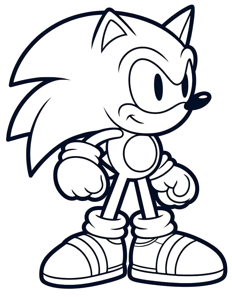 sonic the hedgehog para imprimir e pintar