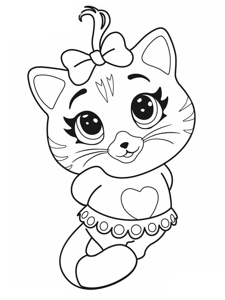 Desenho Pilou De 44 Gatos Para Colorir
