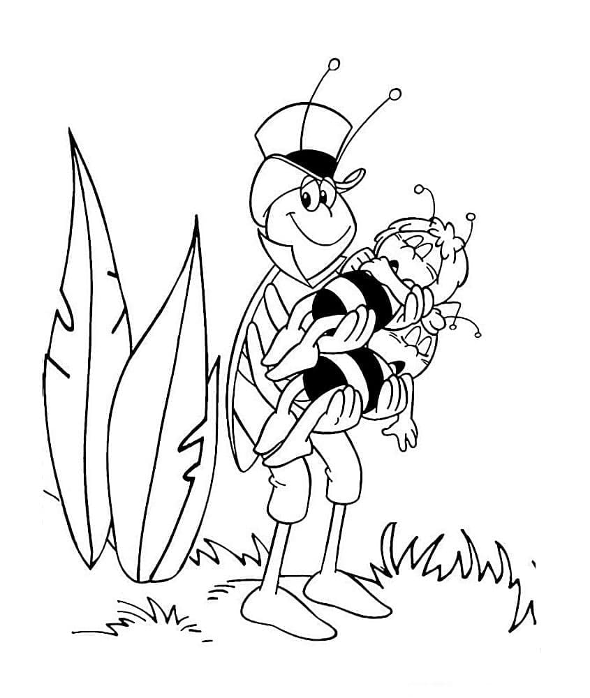 Desenho Flip e Maia Para Colorir