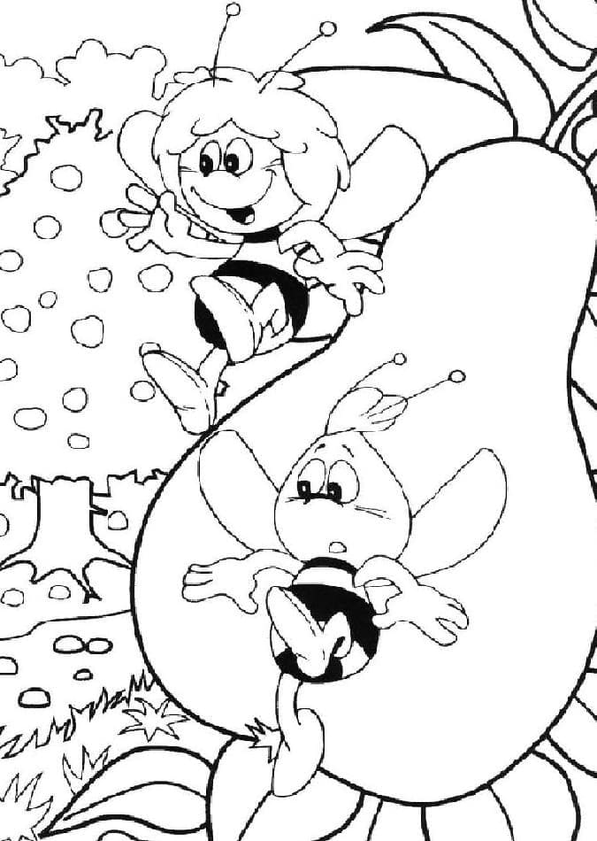 A Abelha Maia para Colorir