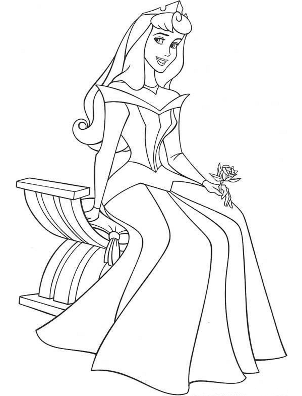 A Bela Adormecida para Colorir