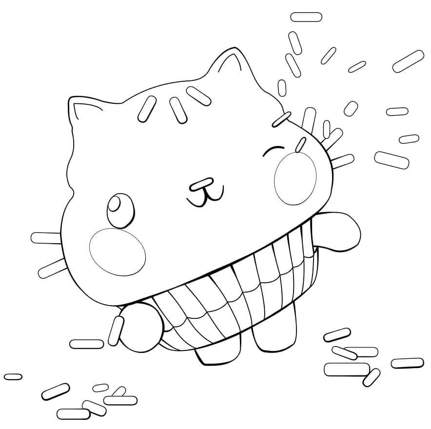 Desenho A casa mágica Da Gabby Cakey Para Colorir