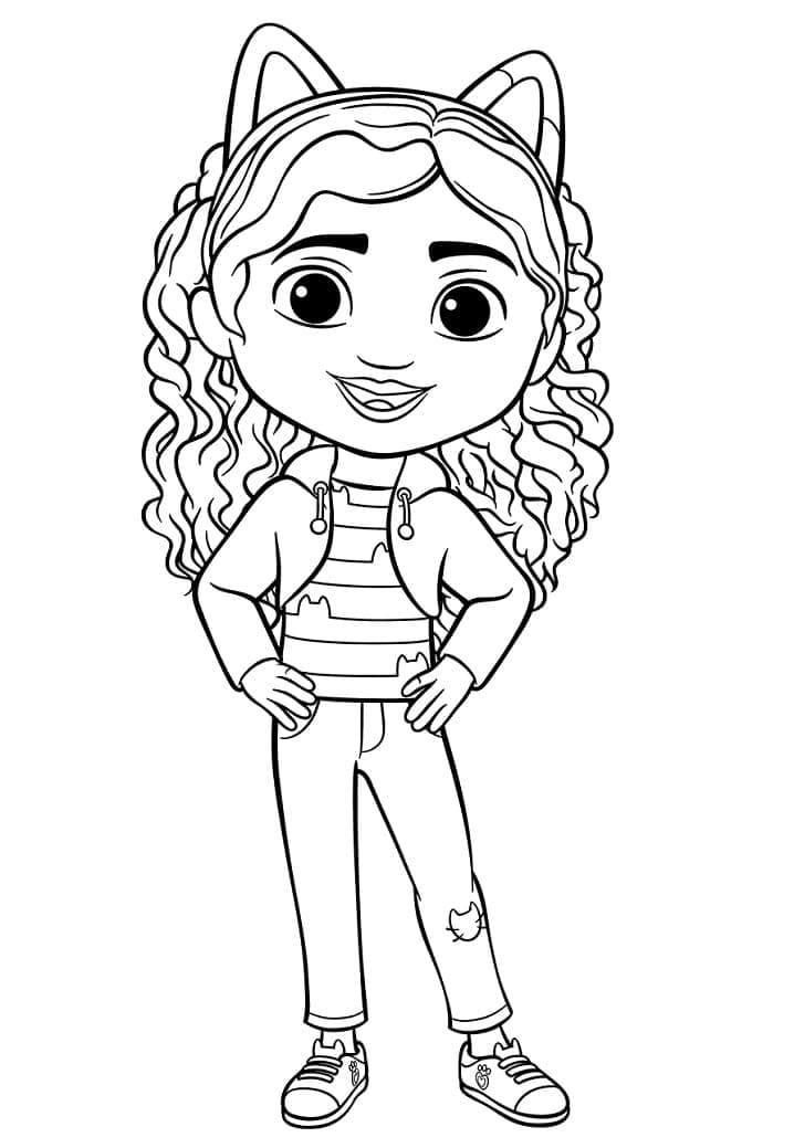 Desenho A casa mágica Da Gabby Para Pintar grátis