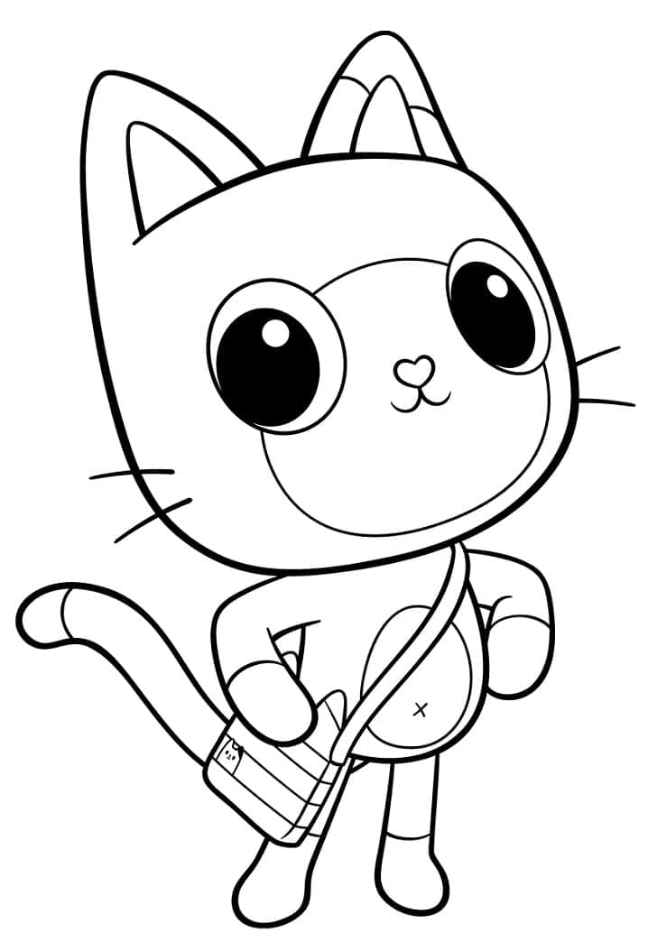 Desenho Pandy Gato Para Colorir