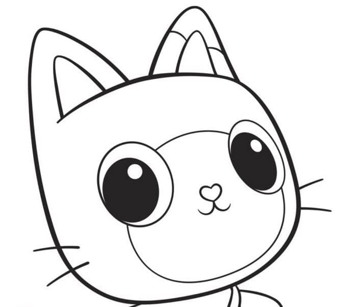 Desenho Pandy Gato Para Imprimir e Colorir