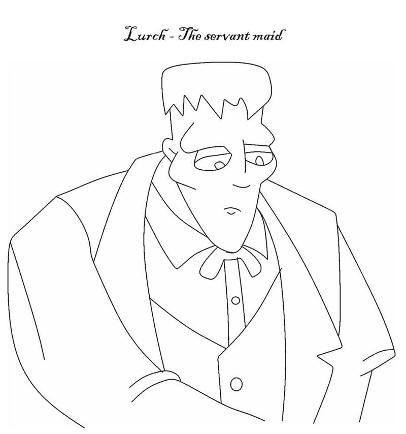 Desenho Lurch Para Colorir