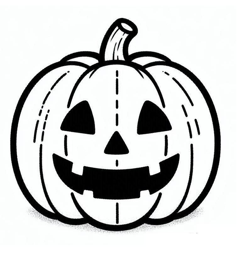 Desenho abóbora De Halloween Para Colorir