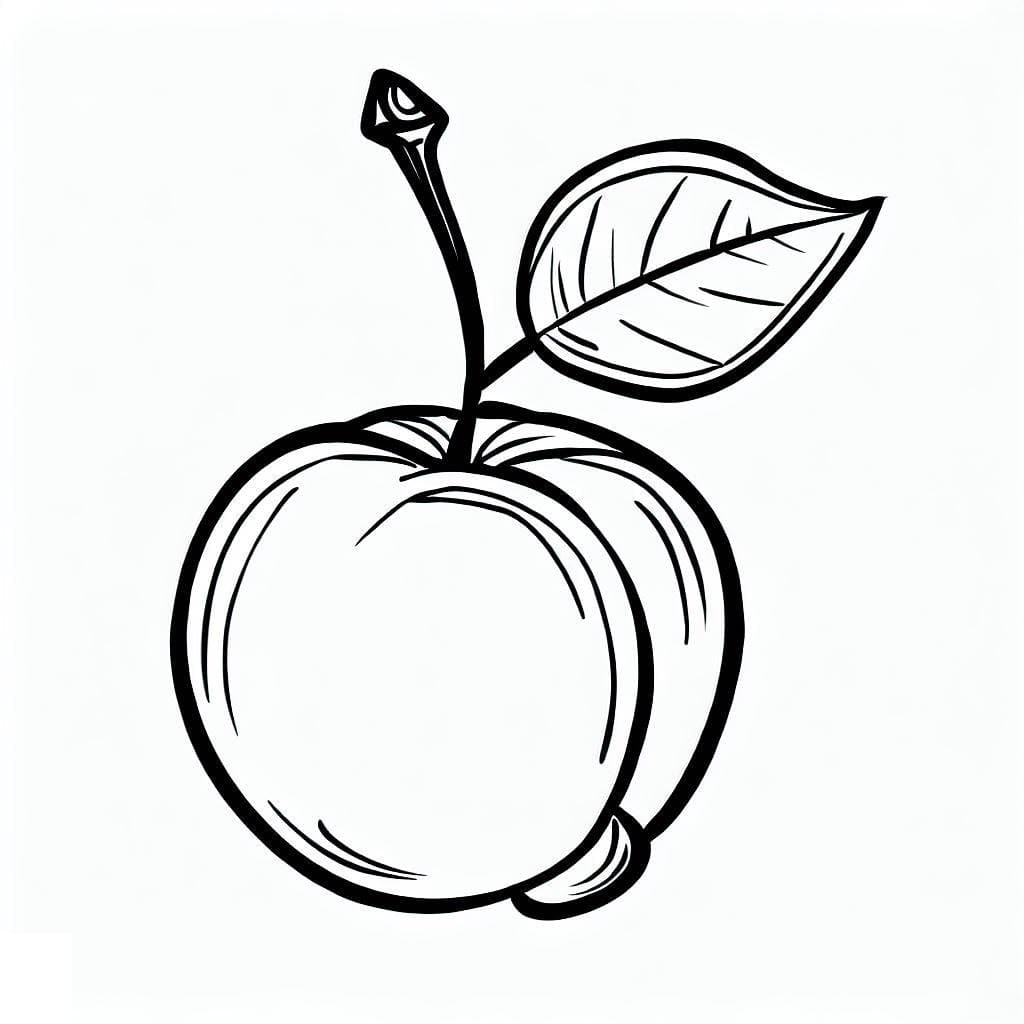 Desenho De Acerola Para crianças Para Colorir