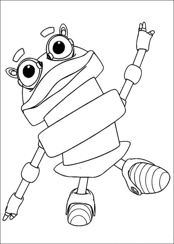Desenho robô De Adibou Para Colorir