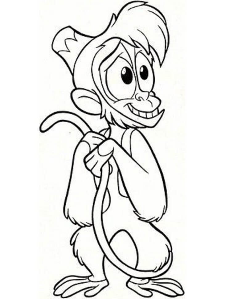 Desenho De Abu Para Colorir e Pintar grátis