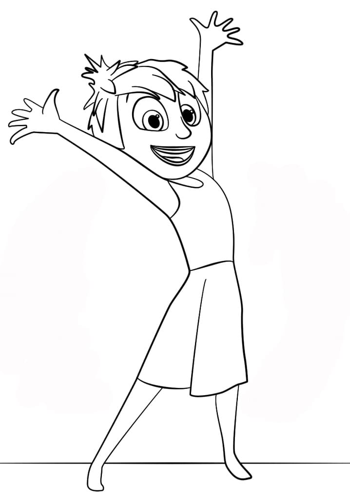 Desenho Alegria De Divertida Mente 1 Para Colorir
