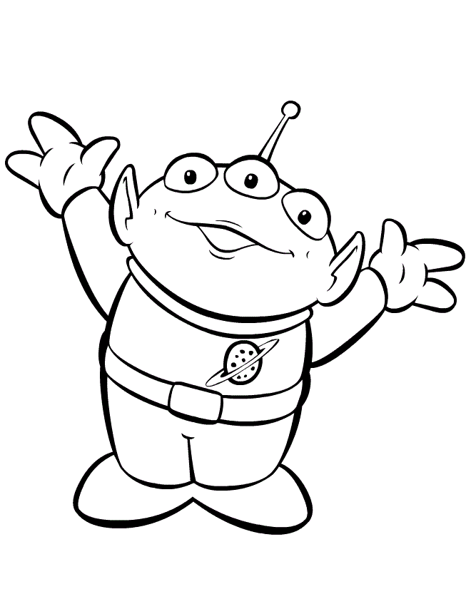 Alien para Colorir