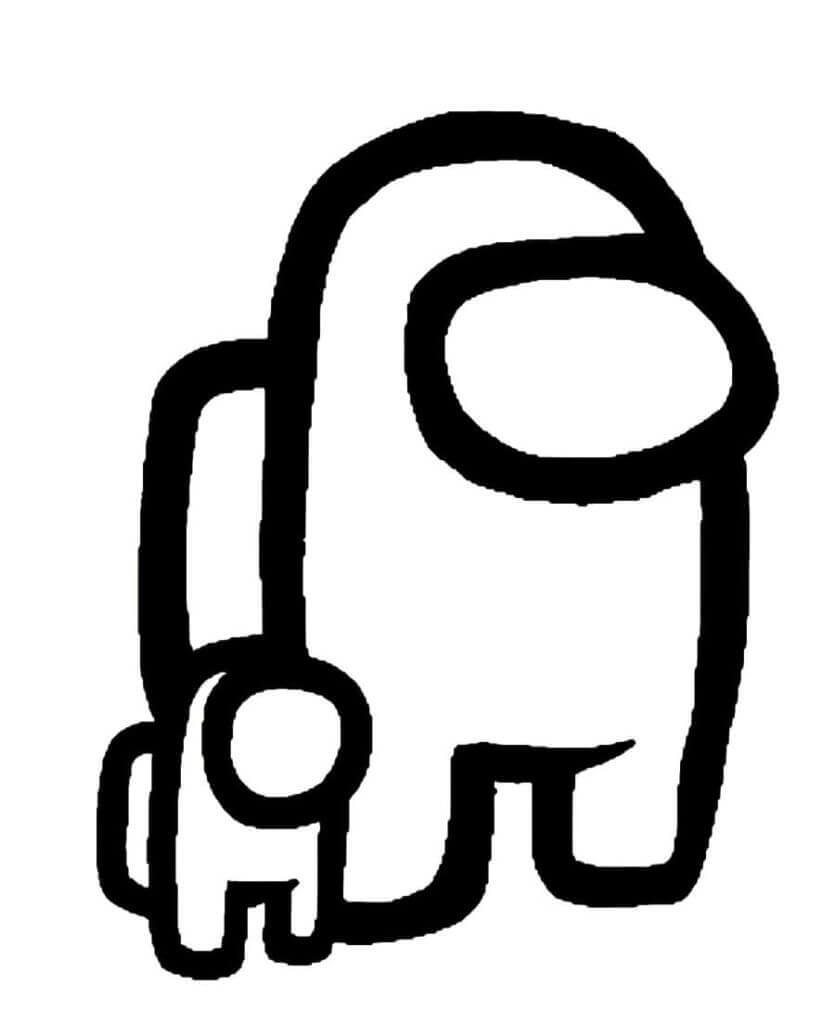 Desenhar Dois Among Us Pai e Filho