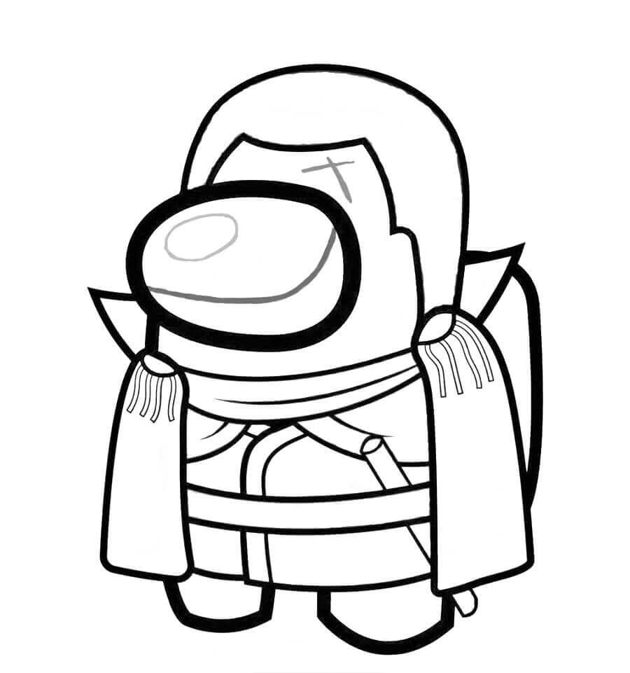 Desenho De Among Us Fujitora Para Colorir grátis