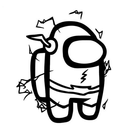 Desenho De Flash Among Us Para Colorir