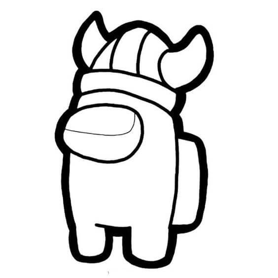 Desenho De Viking Among Us Para Colorir