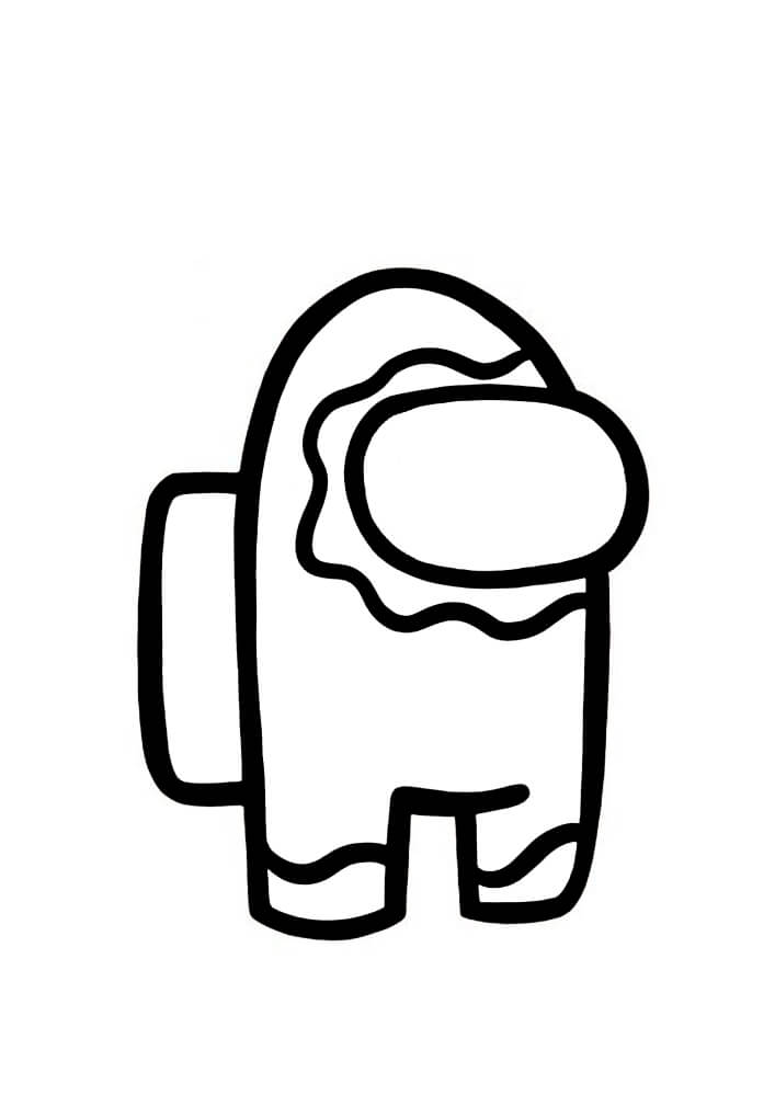 Desenho incrível Do Among Us Para Colorir