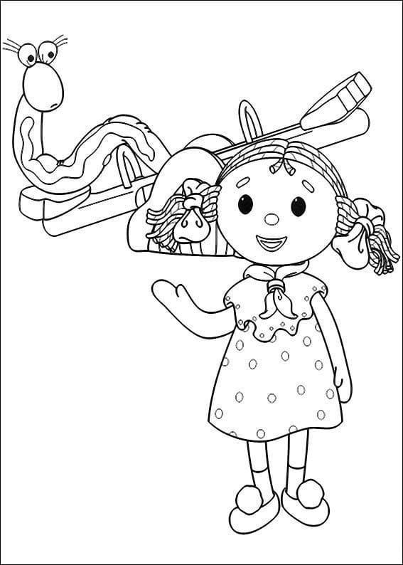 Andy Pandy para Colorir