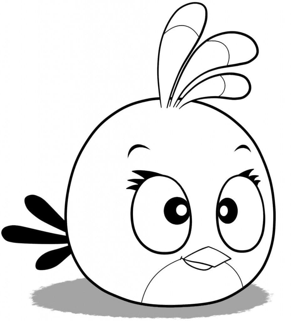 Desenho De Stella Angry Birds Para Colorir