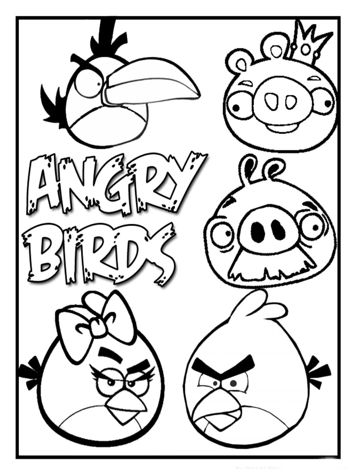 Desenho grátis e Imprimivel De Angry Birds