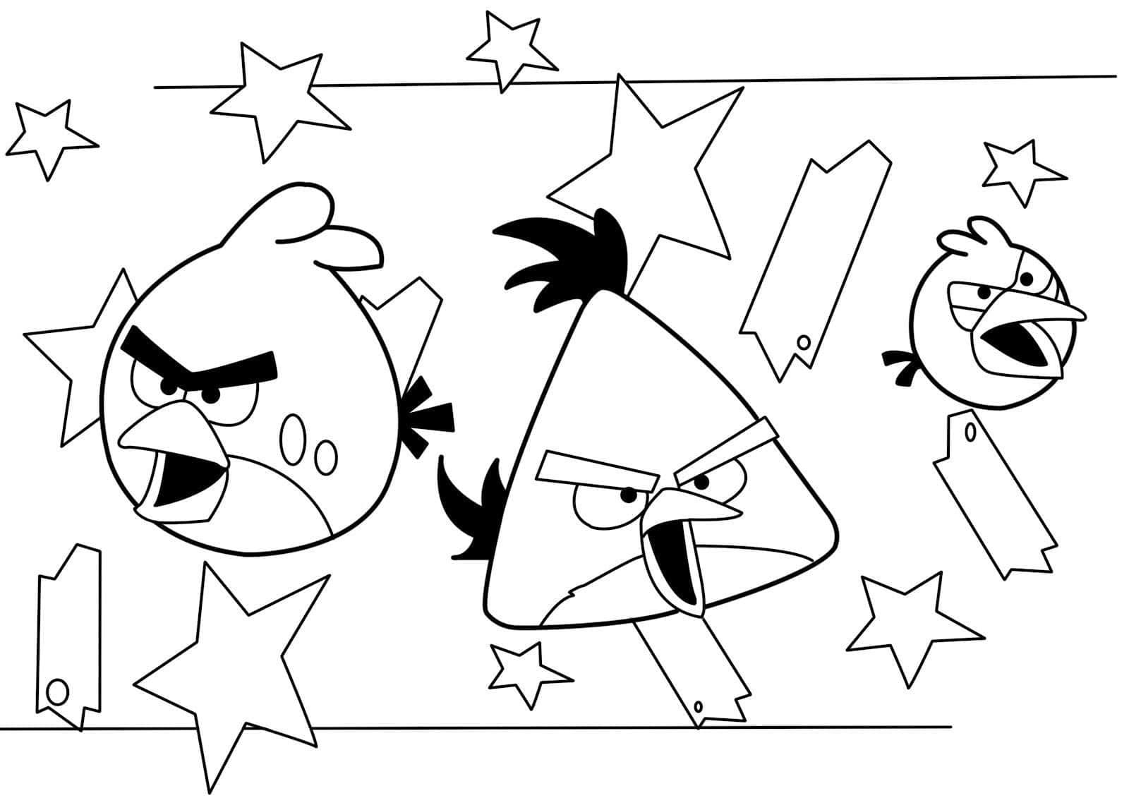 Angry Birds para Colorir