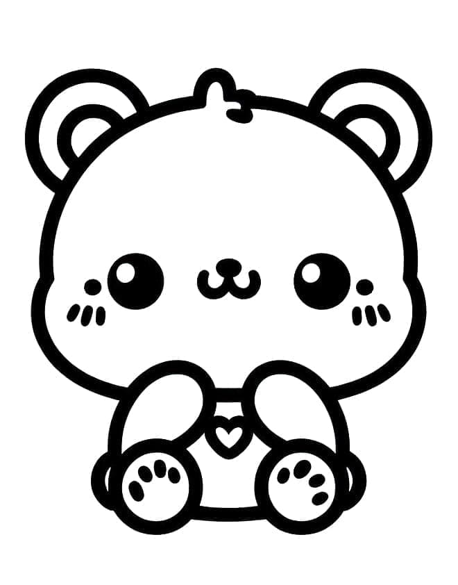 Animais Kawaii para Colorir