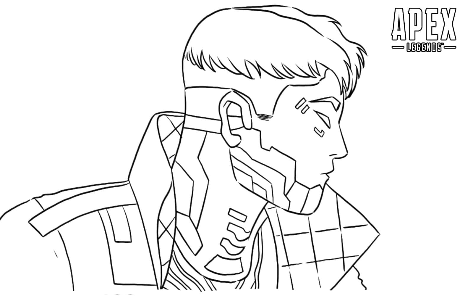 Desenho De Crypto De Apex Legends Para Colorir