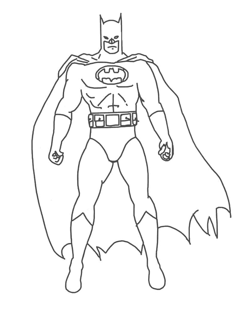 Desenhos De Batman ligá Da justiça Para Colorir