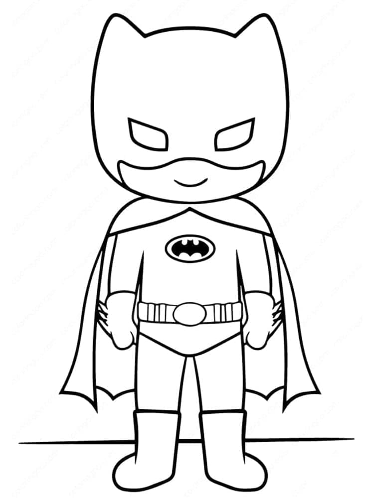 Desenhos De Batman Muito Fofo Para Colorir
