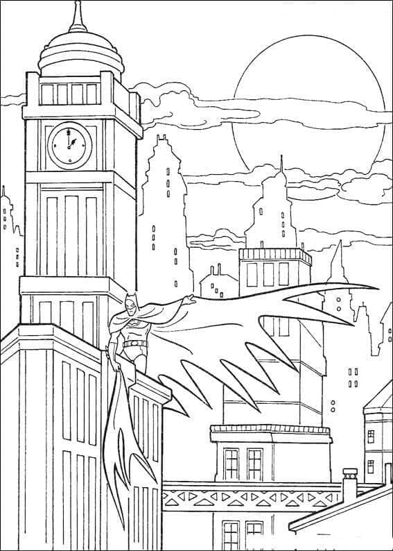 Desenhos De Batman De Dc ligá Da justiça Para Colorir
