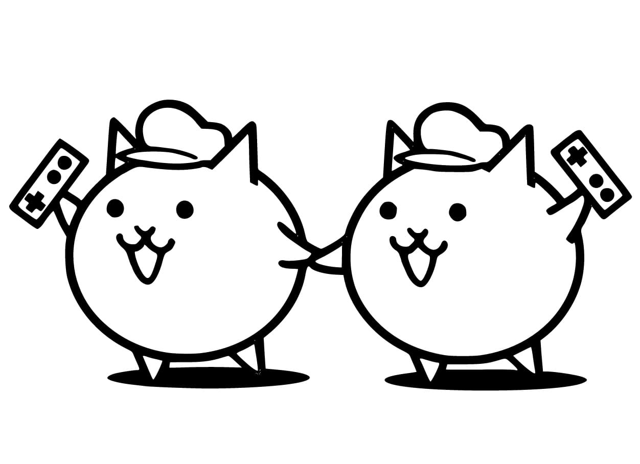 Desenho De Battle Kitty grátis Para Colorir