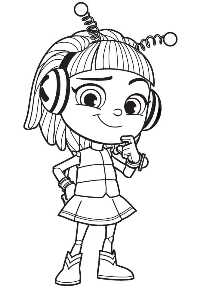 Desenho De Beat Bugs Kumi Para Colorir