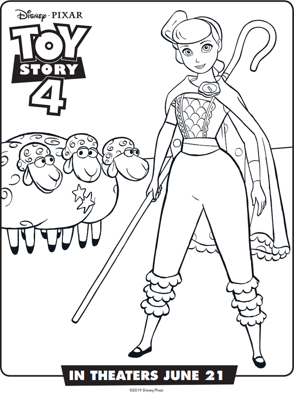 Betty Bo Peep para Colorir