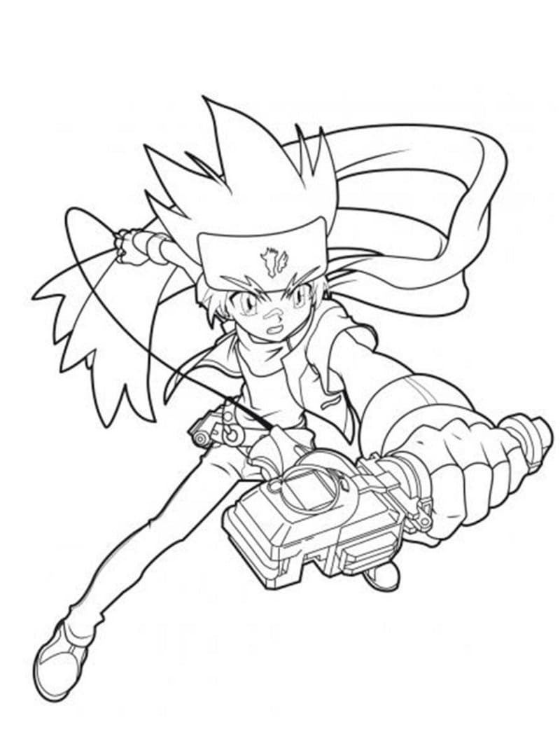 Desenho Gingka Hagane Para Colorir