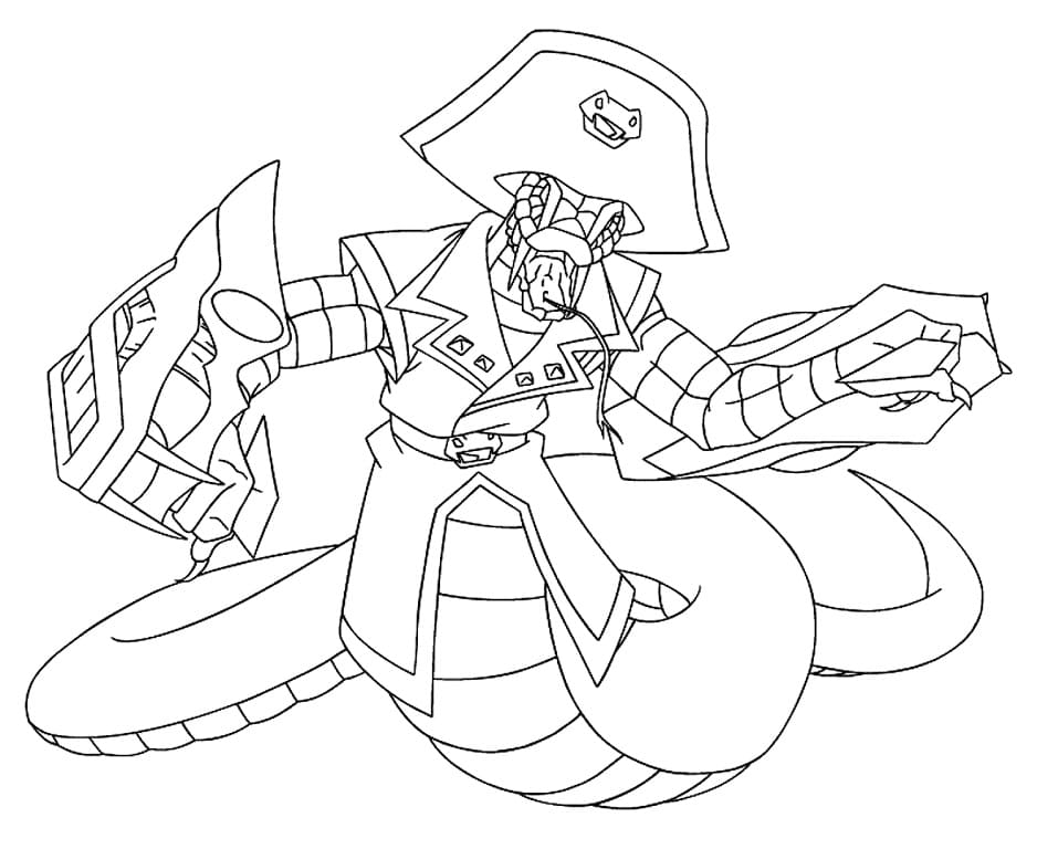 Desenho Orochi Beyblade Para Colorir