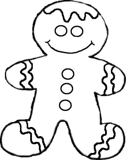 Desenho De Homem De Gengibr Em Pdf