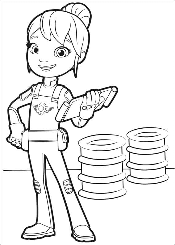 Desenho De Gabby De Blaze e As Monster Machines Para Colorir