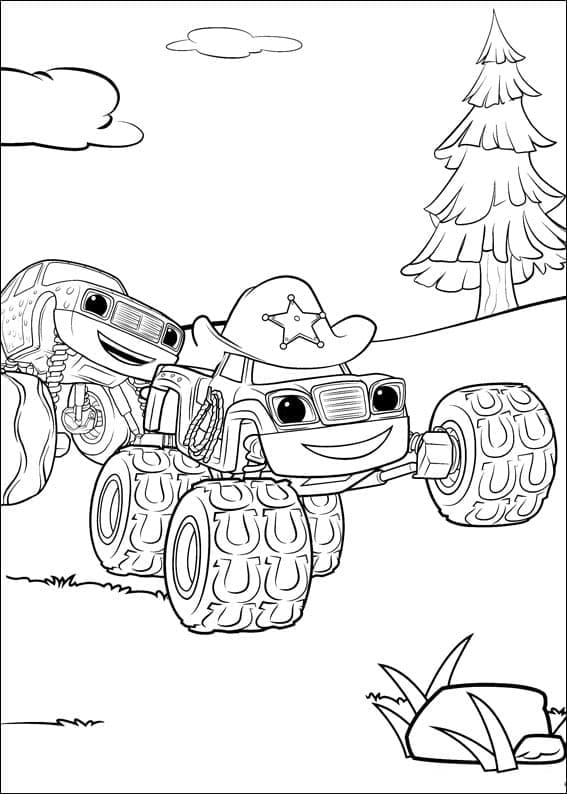 Blaze e as Monster Machines para Colorir