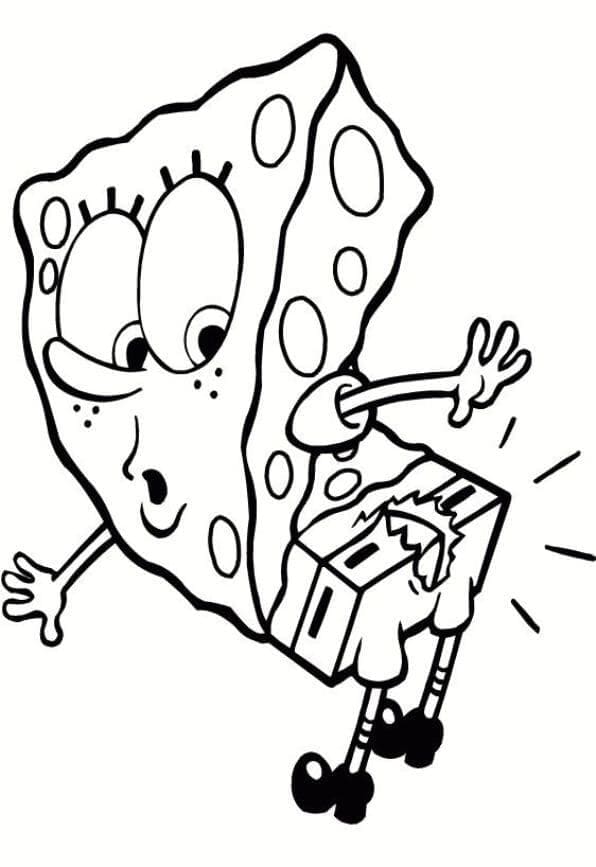 Desenho De Bob Esponja Imprimivel Para Colorir